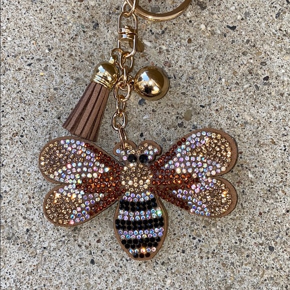 Accessories - Rhinestone Bumblebee Keychain